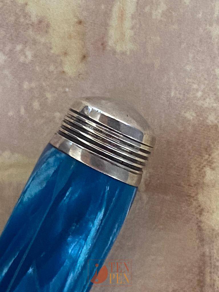 MONTEGRAPPA SYMPHONY BLUE FACETTED CELLULOID | Tenpen - By Letizia